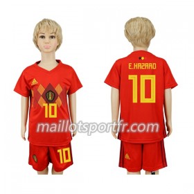 Maillot de Foot Belgique Hazard 10 Enfant Domicile Coupe du monde 2018